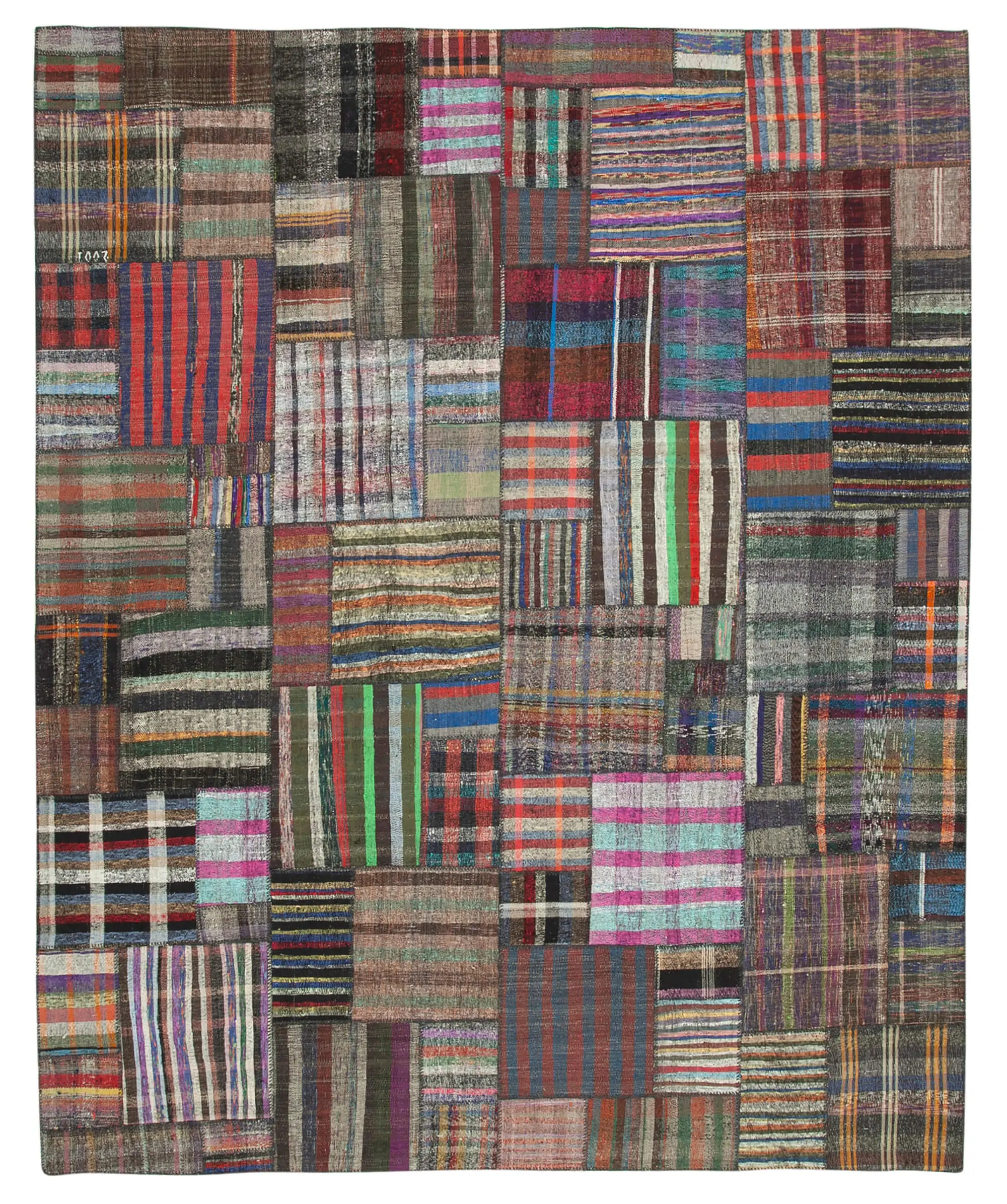 Rc_36973_1_Multicolor_Oriental_Kilim_Patchwork_Rugs Chaput Patchwork Multi Renk Pamuk Üzerine Yün El Dokuma Kilim-330x401 - Görsel 1