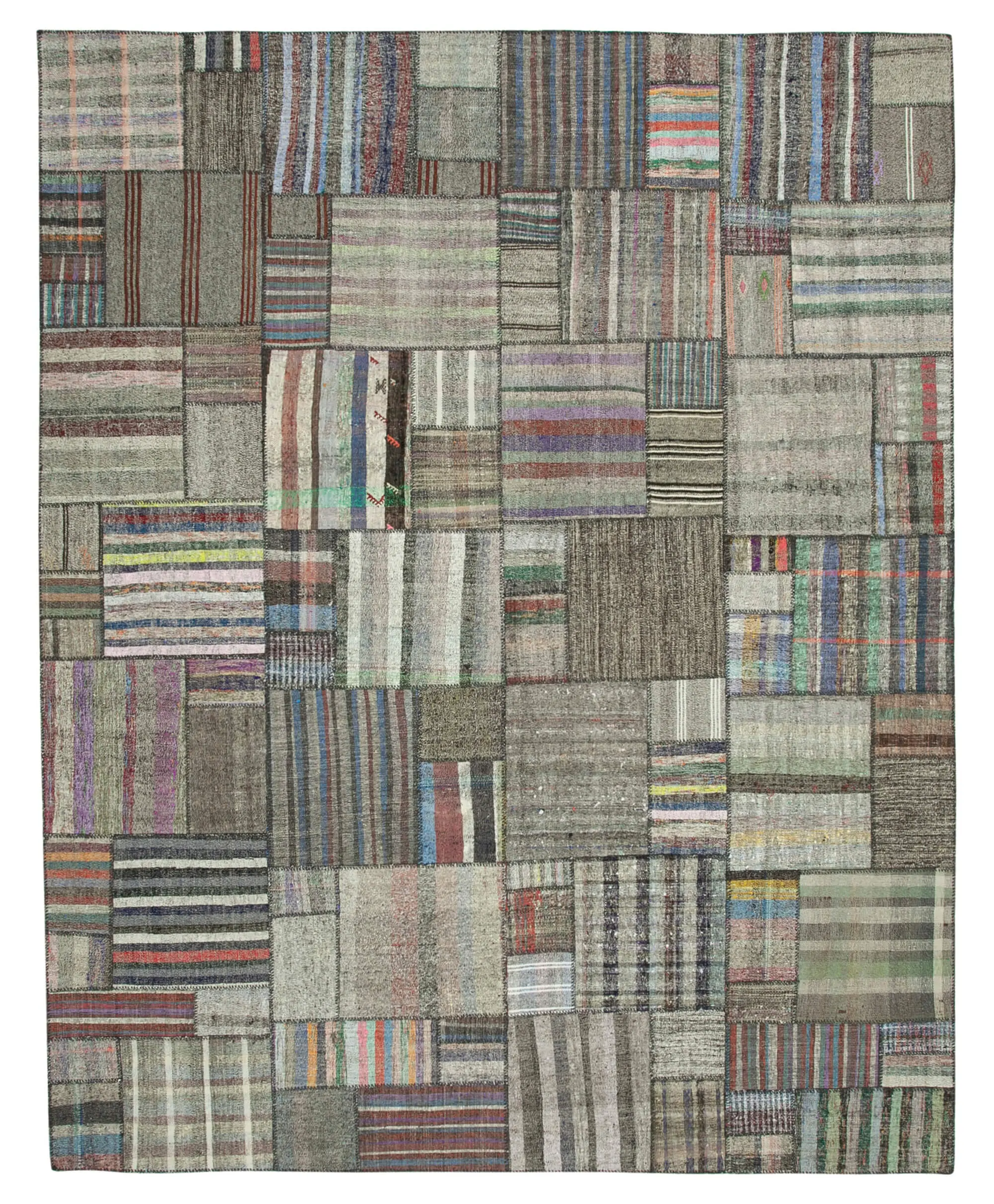 Rc_36974_1_Multicolor_Oriental_Kilim_Patchwork_Rugs Chaput Patchwork Multi Renk Pamuk Üzerine Yün El Dokuma Kilim-328x414 - Görsel 1
