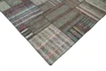 Chaput Patchwork Multi Renk Pamuk Üzerine Yün El Dokuma Kilim-328x414 - Görsel 4