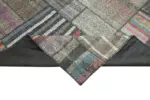 Chaput Patchwork Multi Renk Pamuk Üzerine Yün El Dokuma Kilim-328x414 - Görsel 6