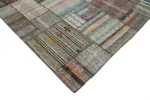 Chaput Patchwork Multi Renk Pamuk Üzerine Yün El Dokuma Kilim-330x415 - Görsel 4
