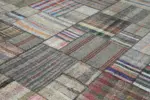 Chaput Patchwork Multi Renk Pamuk Üzerine Yün El Dokuma Kilim-330x415 - Görsel 5