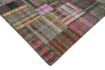 Chaput Patchwork Multi Renk Pamuk Üzerine Yün El Dokuma Kilim-327x405 - Görsel 4