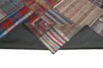 Chaput Patchwork Multi Renk Pamuk Üzerine Yün El Dokuma Kilim-327x405 - Görsel 6