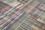 Chaput Patchwork Multi Renk Pamuk Üzerine Yün El Dokuma Kilim-267x358 - Görsel 5