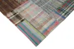 Chaput Patchwork Multi Renk Pamuk Üzerine Yün El Dokuma Kilim-265x359 - Görsel 4