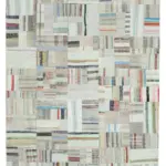 Chaput Patchwork Bej Renk Pamuk Üzerine Yün El Dokuma Kilim-244x351