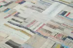 Chaput Patchwork Bej Renk Pamuk Üzerine Yün El Dokuma Kilim-244x351 - Görsel 5