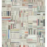 Chaput Patchwork Multi Renk Pamuk Üzerine Yün El Dokuma Kilim-240x351