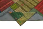 Chaput Patchwork Multi Renk Pamuk Üzerine Yün El Dokuma Kilim-248x352 - Görsel 6