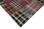 Chaput Patchwork Multi Renk Pamuk Üzerine Yün El Dokuma Kilim-224x310 - Görsel 4