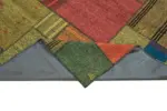 Chaput Patchwork Multi Renk Pamuk Üzerine Yün El Dokuma Kilim-248x351 - Görsel 6
