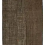 Kıl Çizgili Kahverengi Keçi Kılı İpliğinden El Dokuma Kilim-238x360