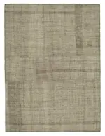 Kıl Çizgili Kahverengi Keçi Kılı İpliğinden El Dokuma Kilim-205x275