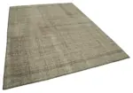 Kıl Çizgili Kahverengi Keçi Kılı İpliğinden El Dokuma Kilim-205x275 - Görsel 2