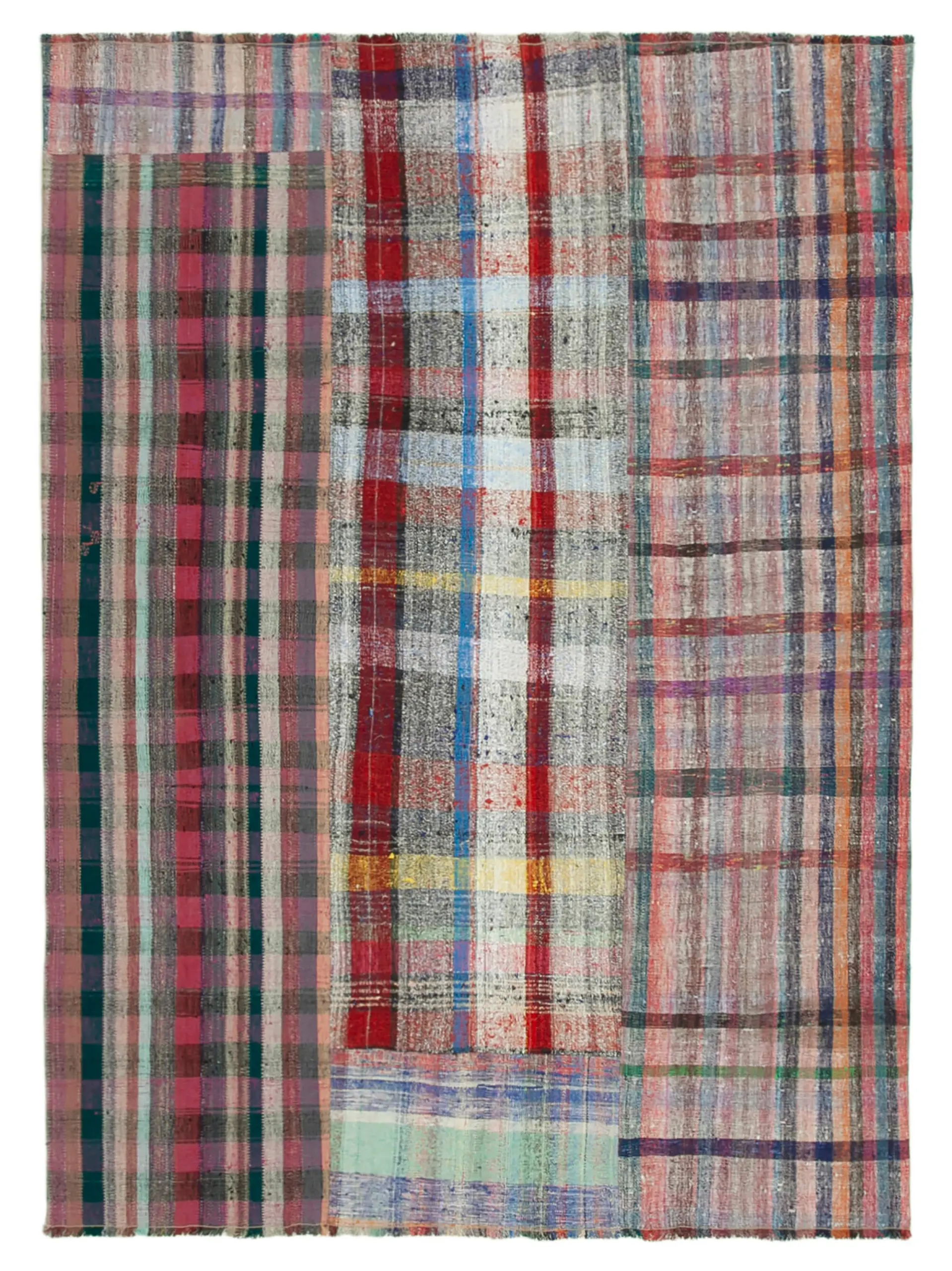 Rc_37011_1_Multicolor_Oriental_Kilim_Patchwork_Rugs Chaput Patchwork Multi Renk Pamuk Üzerine Yün El Dokuma Kilim-235x320 - Görsel 1