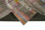Chaput Patchwork Multi Renk Pamuk Üzerine Yün El Dokuma Kilim-261x378 - Görsel 6