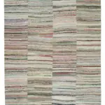 Chaput Patchwork Multi Renk Pamuk Üzerine Yün El Dokuma Kilim-290x343