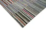 Chaput Patchwork Multi Renk Pamuk Üzerine Yün El Dokuma Kilim-330x440 - Görsel 4