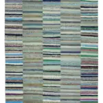 Chaput Patchwork Multi Renk Pamuk Üzerine Yün El Dokuma Kilim-230x342