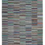 Chaput Patchwork Multi Renk Pamuk Üzerine Yün El Dokuma Kilim-346x466