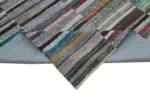Chaput Patchwork Multi Renk Pamuk Üzerine Yün El Dokuma Kilim-346x466 - Görsel 6