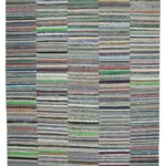 Chaput Patchwork Multi Renk Pamuk Üzerine Yün El Dokuma Kilim-306x418