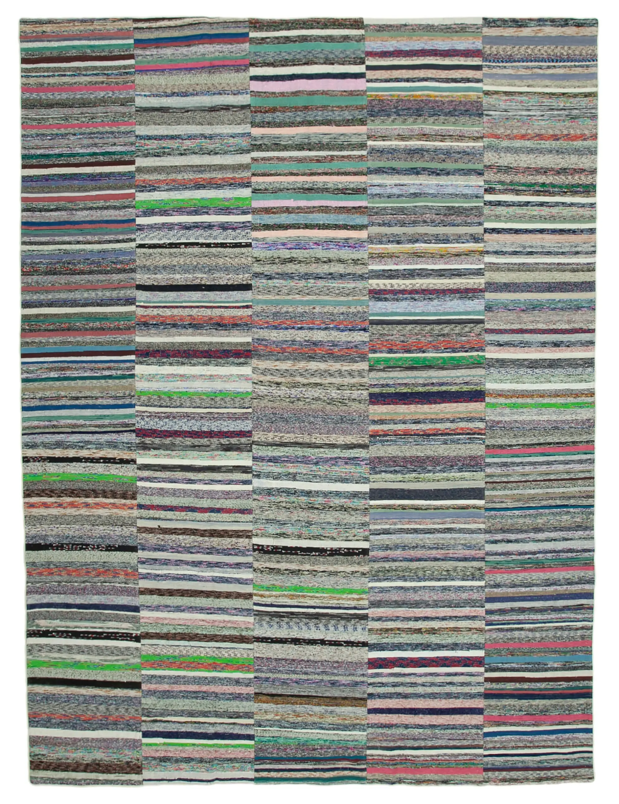 Rc_37042_1_Multicolor_Oriental_Kilim_Patchwork_Rugs Chaput Patchwork Multi Renk Pamuk Üzerine Yün El Dokuma Kilim-306x418 - Görsel 1