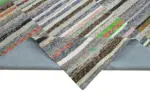 Chaput Patchwork Multi Renk Pamuk Üzerine Yün El Dokuma Kilim-306x418 - Görsel 6