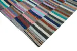 Chaput Patchwork Multi Renk Pamuk Üzerine Yün El Dokuma Kilim-230x343 - Görsel 4