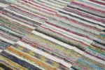 Chaput Patchwork Multi Renk Pamuk Üzerine Yün El Dokuma Kilim-262x370 - Görsel 5