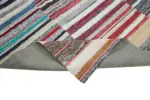 Chaput Patchwork Multi Renk Pamuk Üzerine Yün El Dokuma Kilim-262x370 - Görsel 6