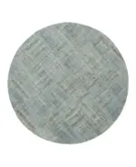 Patchwork Mavi Pamuk Üzerine Yün El Dokuma Kilim-198x198