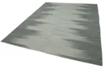 Gümgüm Modern Gri Pamuk Üstü Yün El Dokuma Kilim-300x387 - Görsel 3