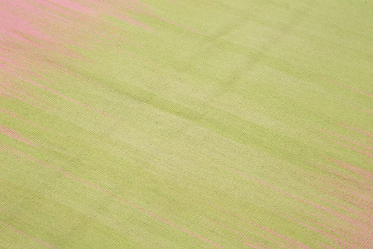 Gümgüm Modern Pembe Pamuk Üstü Yün El Dokuma Kilim-179x285 - Görsel 5