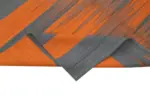 Gümgüm Modern Turuncu Pamuk Üstü Yün El Dokuma Kilim-178x257 - Görsel 6