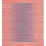 Gümgüm Modern Pembe Pamuk Üstü Yün El Dokuma Kilim-183x282