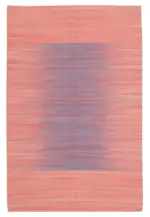 Gümgüm Modern Pembe Pamuk Üstü Yün El Dokuma Kilim-183x282
