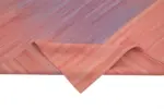 Gümgüm Modern Pembe Pamuk Üstü Yün El Dokuma Kilim-183x282 - Görsel 6