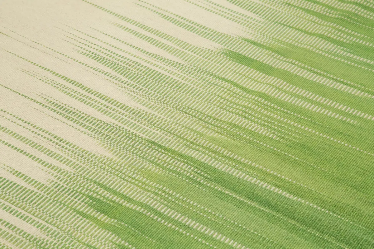 Gümgüm Modern Bej Pamuk Üstü Yün El Dokuma Kilim-174x257 - Görsel 5