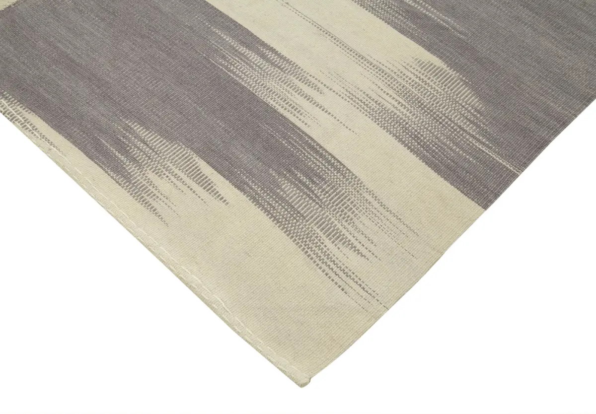 Gümgüm Modern Bej Pamuk Üstü Yün El Dokuma Kilim-200x276 - Görsel 4