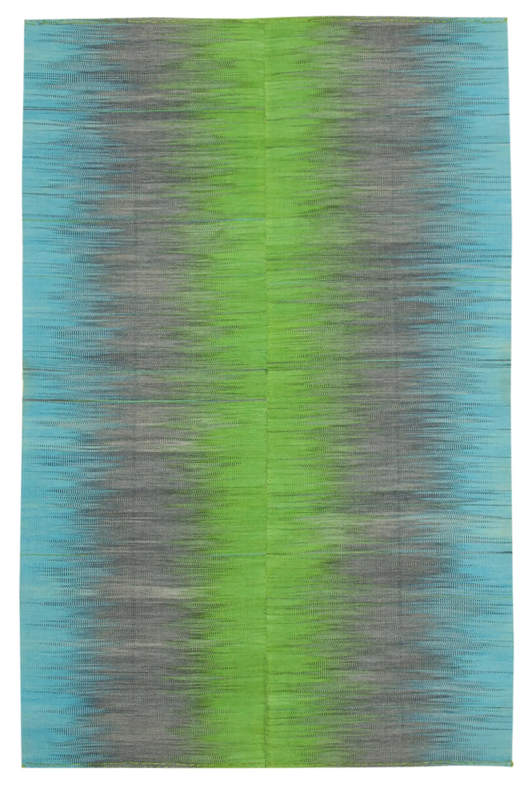 Gümgüm Modern Multi Pamuk Üstü Yün El Dokuma Kilim-198x300 - Görsel 1