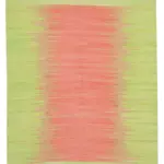 Gümgüm Modern Yeşil Pamuk Üstü Yün El Dokuma Kilim-179x282