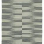 Gümgüm Modern Gri Pamuk Üstü Yün El Dokuma Kilim-201x288