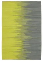 Gümgüm Modern Gri Pamuk Üstü Yün El Dokuma Kilim-178x263