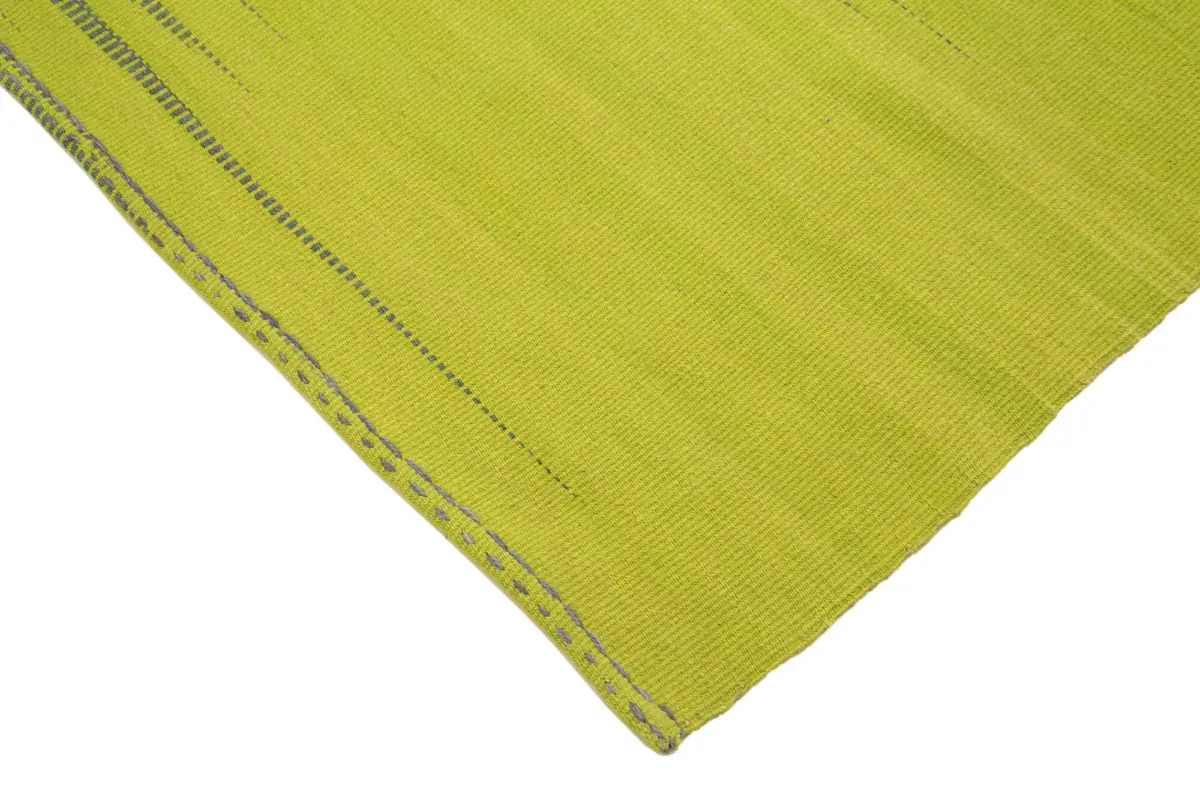 Gümgüm Modern Gri Pamuk Üstü Yün El Dokuma Kilim-178x263 - Görsel 4