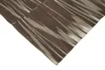 Gümgüm Modern Kahverengi Pamuk Üstü Yün El Dokuma Kilim-204x338 - Görsel 4