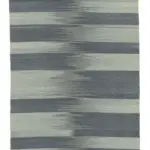 Gümgüm Modern Gri Pamuk Üstü Yün El Dokuma Kilim-101x300