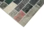 Patchwork Multi Pamuk Üzerine Yün El Dokuma Kilim-095x301 - Görsel 4