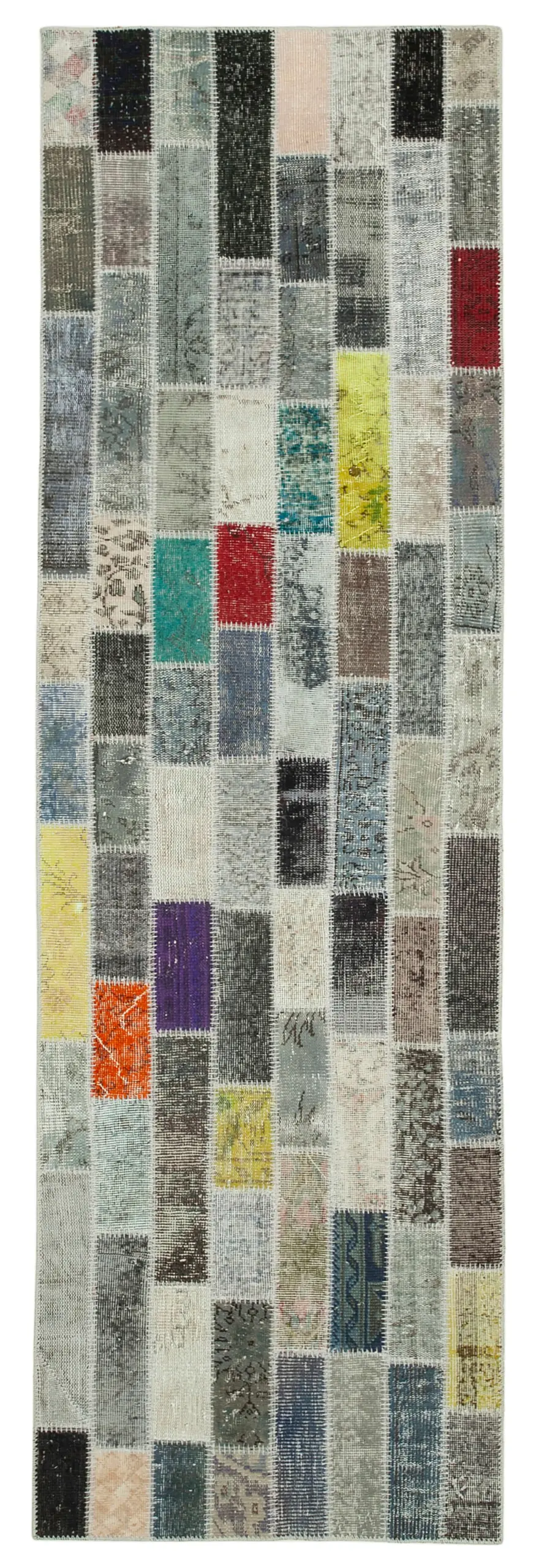 Rc_37760_0_Multicolor_Runner_Patchwork_Rugs Patchwork Multi Pamuk Üzerine Yün El Dokuma Kilim-094x303 - Görsel 1